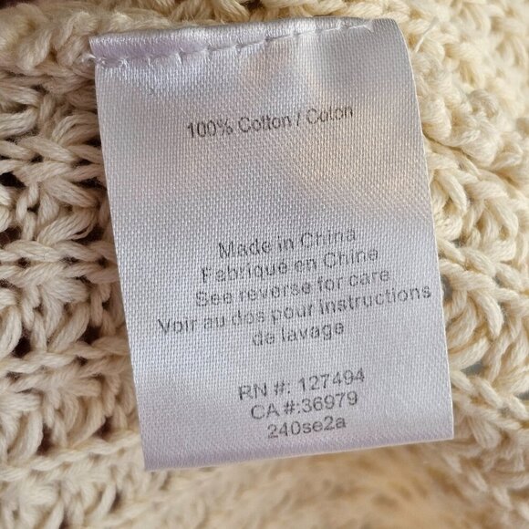 Heartloom Lydia Cardi White Cream Button Up Knit Cardigan Sz S - Picture 11 of 12